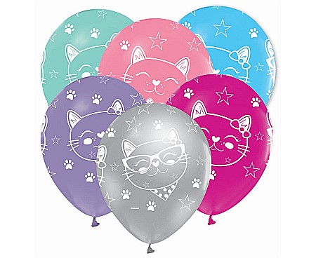 GOD BALOANE LATEX Cats balloon, 30cm, 5/set GZ-KOT5 [0]