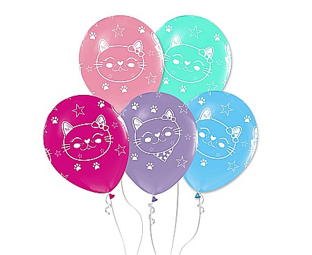 GOD BALOANE LATEX Cats balloon, 30cm, 5/set GZ-KOT5 [1]