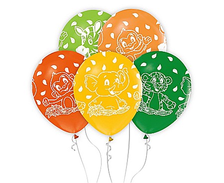 GOD BALOANE LATEX Animals balloons, 30cm, 5/set GZ-ZWT5 [1]