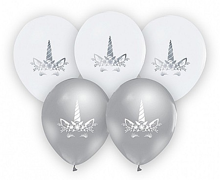 ARTICOLE PARTY - GOD BALOANE LATEX Unicorn balloon, 30cm, 5/set GZ-JNR5