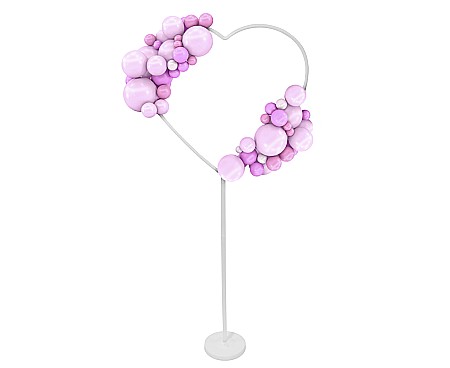 GOD CADRU PENTRU DECOR BALOANE FORMA INIMA CU SUPORT 78CM GA-SSNS [1]