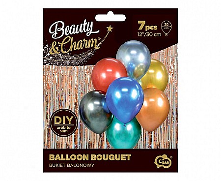 GOD BALOANE Balloon Bouquet B&C, 30cm, assorted colours, 7/set BB-MIX7 [2]