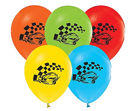 GOD BALOANE LATEX Racing Car balloons, 30cm, 5/set GZ-SMW5 [0]