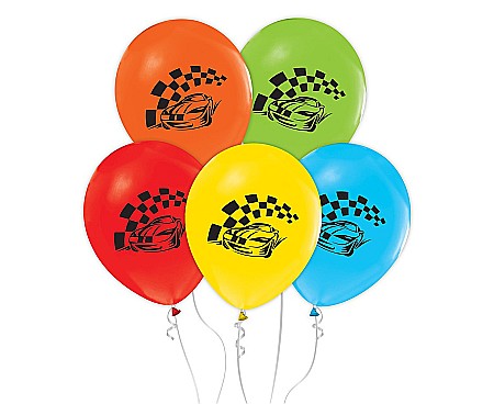 GOD BALOANE LATEX Racing Car balloons, 30cm, 5/set GZ-SMW5 [1]