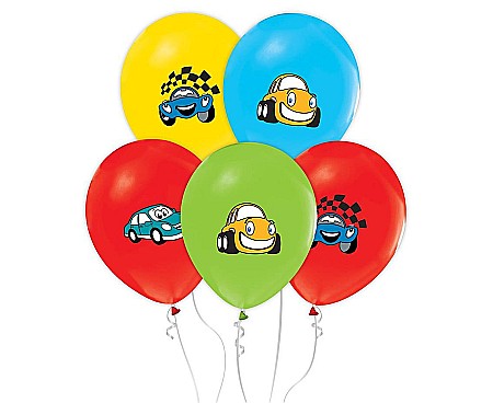 GOD BALOANE LATEX Cartoon Car balloons, 30cm, 5/set GZ-SMK5 [1]