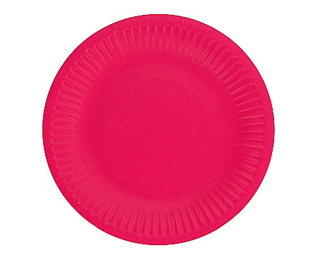 Farfurii/ Pahare/ Servetele/ Paie/ Tacamuri - GOD FARFURII CARTON Solid colour, magenta, 18cm 6/set PW-TJM7