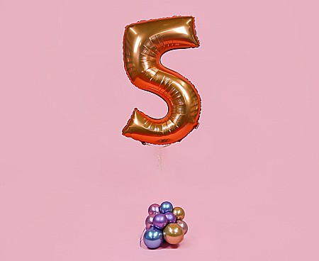 GOD BALON FOLIE ALUMINIU SMART 5 CUPRU 76CM CH-SMD5 [1]