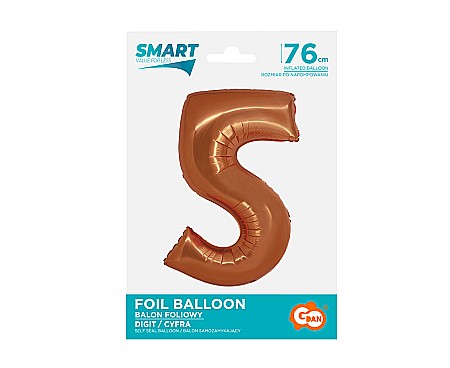 GOD BALON FOLIE ALUMINIU SMART 5 CUPRU 76CM CH-SMD5 [2]