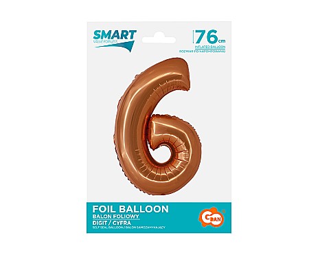 GOD BALON FOLIE ALUMINIU SMART 6 CUPRU 76CM CH-SMD6 [1]