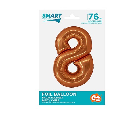 GOD BALON FOLIE ALUMINIU SMART 8 CUPRU 76CM CH-SMD8 [1]