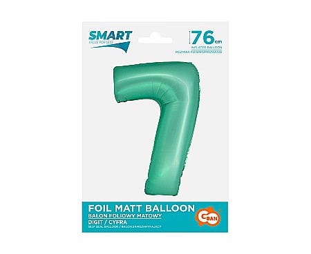 GOD BALON FOLIE ALUMINIU SMART 7 MAT MINT 76CM CH-SMT7 [1]