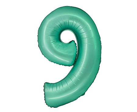 Baloane si accesorii - GOD BALON FOLIE ALUMINIU SMART 9 MAT MINT 76CM CH-SMT9