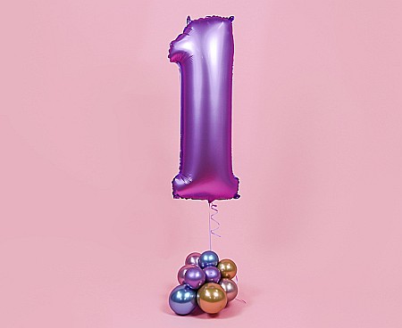 GOD BALON FOLIE ALUMINIU SMART 1 MAT LAVENDER 76CM CH-SLW1 [1]