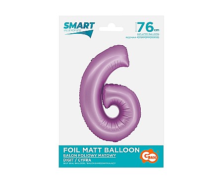 GOD BALON FOLIE ALUMINIU SMART 6 MAT LAVENDER 76CM CH-SLW6 [1]