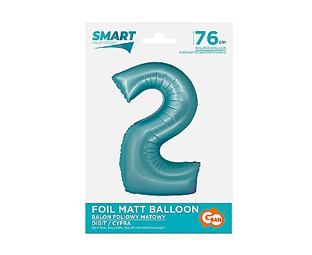 GOD BALON FOLIE ALUMINIU SMART 2 MAT LIGHT BLUE 76CM CH-SJN2 [2]