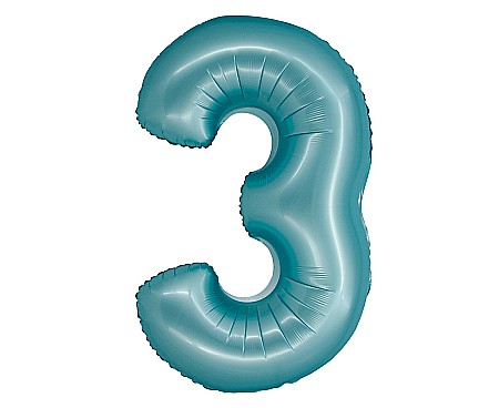 Baloane si accesorii - GOD BALON FOLIE ALUMINIU SMART 3 MAT LIGHT BLUE 76CM CH-SJN3