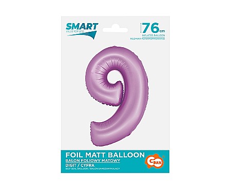GOD BALON FOLIE ALUMINIU SMART 9 MAT LIGHT BLUE 76CM CH-SJN9 [1]
