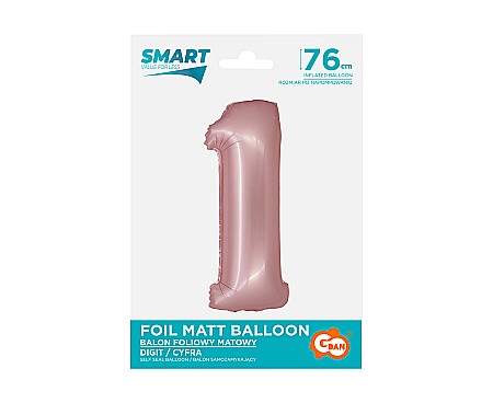 GOD BALON FOLIE ALUMINIU SMART 1 MAT LIGHT PINK 76CM CH-SJR1 [1]