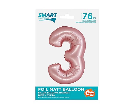 GOD BALON FOLIE ALUMINIU SMART 3 MAT LIGHT PINK 76CM CH-SJR3 [1]