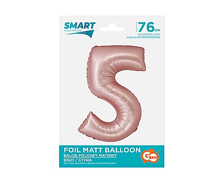 GOD BALON FOLIE ALUMINIU SMART 5 MAT LIGHT PINK 76CM CH-SJR5 [1]