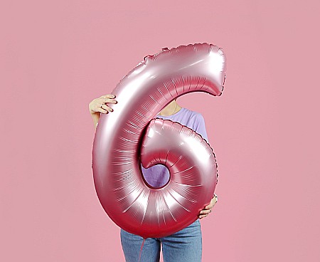 GOD BALON FOLIE ALUMINIU SMART 6 MAT LIGHT PINK 76CM CH-SJR6 [3]