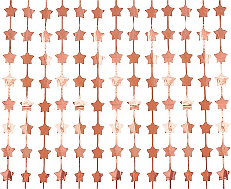 GOD PERDEA DECORATIVA FOLIE ALUMINIU 100*200CM STELE ROSE-GOLD SH-KGRZ [1]