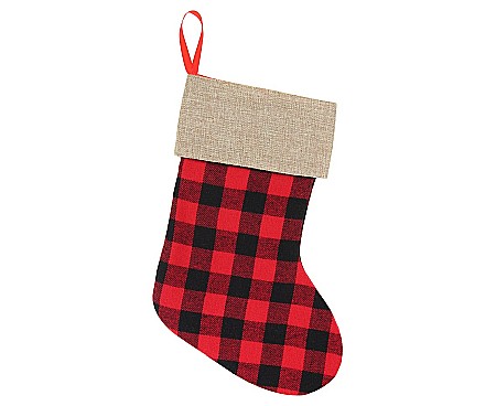 Figurine, Ornamente Pasla /Lemn/ Moos - GOD DECORATIUNE CRACIUN SOSETA Red-White Chequered Pattern, 40.5cm NW-SSCK