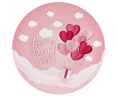 ARTICOLE PARTY - GOD FARFURII CARTON Love Is In The Air, pink, 18cm 6/set PG-TLR6