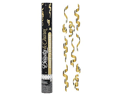 ARTICOLE PARTY - GOD CONFETTI Confetti Cannon, Streamers Gold, 40cm JC-KPSZ40