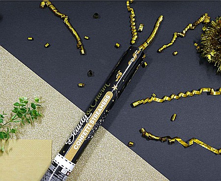 GOD CONFETTI Confetti Cannon, Streamers Gold, 40cm JC-KPSZ40 [1]