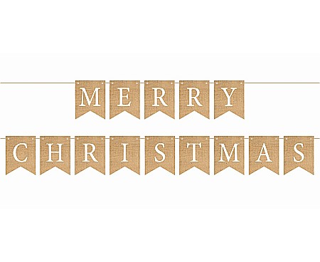 Bannere, Semne Craciun - GOD GHIRLANDA DIN HARTIE Merry Christmas, 250cm 10*13cm PF-GPMC