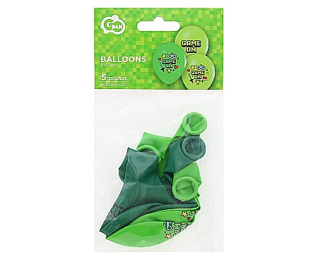 GOD BALOANE LATEX Balloons Game On, 30cm, green 5/set GZ-GAMO [2]