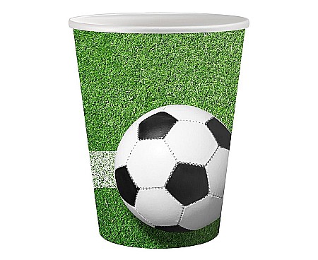 Farfurii/ Pahare/ Servetele/ Paie/ Tacamuri - GOD PAHARE CARTON Football, 200ml 6/set PW-KPPN