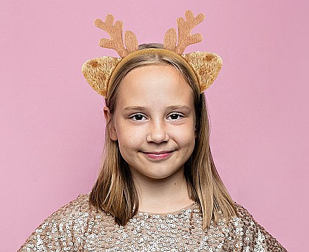 GOD CORDELUTA CU URECHI SI COARNE DE REN MARO DESCHIS NW-ORUJ [2]