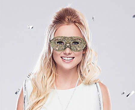 GOD MASCA PARTY GOLD LADY 9*23CM DANTELA YH-MAZD [1]