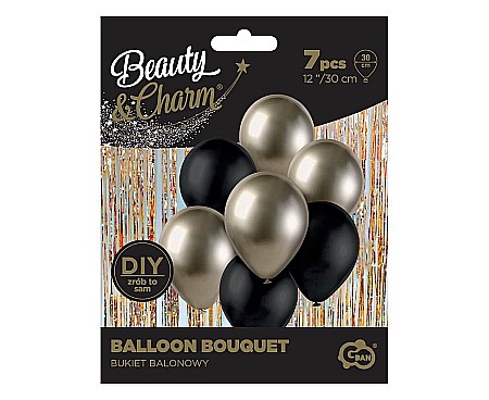 GOD BALOANE Balloon Bouquet B&C, prosseco-black, 30cm, 7/set BB-PRC7 [2]