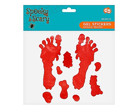 GOD STICKER CU GEL BLOODY FEET 20*20CM PF-NZZS [1]