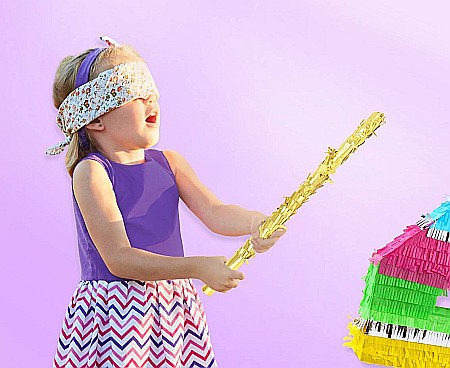 ARTICOLE PARTY - GOD BAT PENTRU PINATA PARTY 50CM AURIU WM-KPMZ