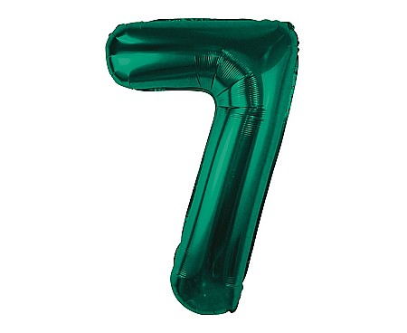 HOBBY - GOD BALON FOLIE ALUMINIU Number 7, bottle green, 85cm CH-B8B7