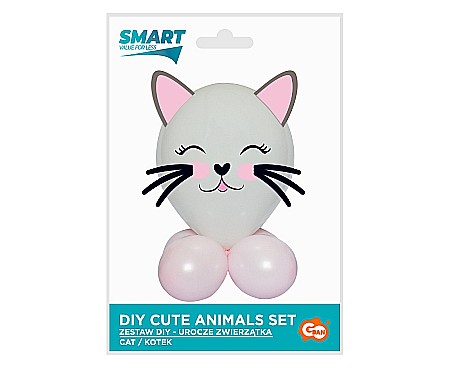 GOD SET BALON SMART Cute Animals - Cat, 13-30cm, 7pcs GZ-UZKO [2]