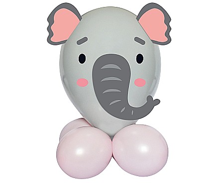 Baloane si accesorii - GOD SET BALON SMART Cute Animals - Elephant, 13-30cm, 7pcs GZ-UZSL