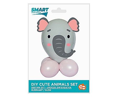 GOD SET BALON SMART Cute Animals - Elephant, 13-30cm, 7pcs GZ-UZSL [2]