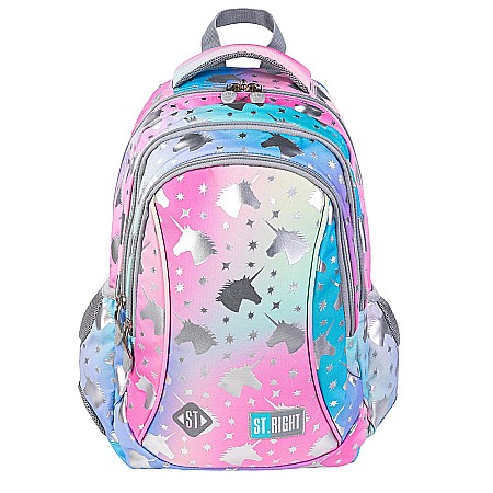 MA RUCSAC SCOLAR ST.RIGHT 3 COMPARTIMENTE OMBRE UNICORN BP-26 645112 [2]