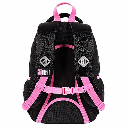 MA RUCSAC SCOLAR ST.RIGHT 3 COMPARTIMENTE BLACK GLITTER BP-26 665356 [2]