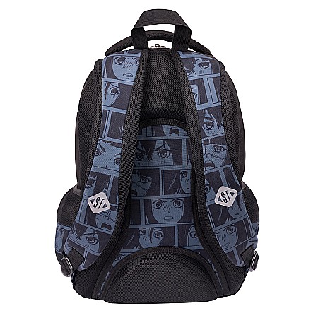 MA RUCSAC SCOLAR ST.RIGHT 3 COMPARTIMENTE BLACK ANIME  BP-57 667886 [2]