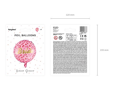 PD BALON FOLIE ALUMINIU Bride, 45cm FB136 [7]