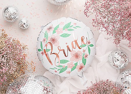 PD BALON FOLIE ALUMINIU Flower Bride, 45cm, white FB140 [1]