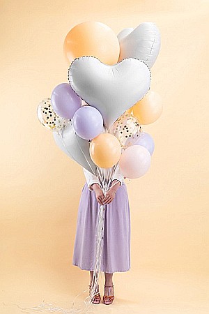 PD BALON FOLIE ALUMINIU Heart, 75x64.5cm, white FB141-008 [2]