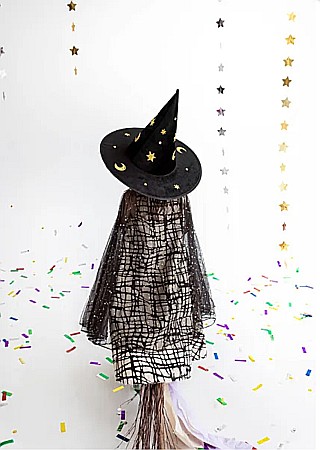PD PALARIE VRAJITOARE Witch's hat, 19*42*32cm, black CWH2-010 [6]