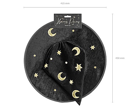 PD PALARIE VRAJITOARE Witch's hat, 19*42*32cm, black CWH2-010 [7]